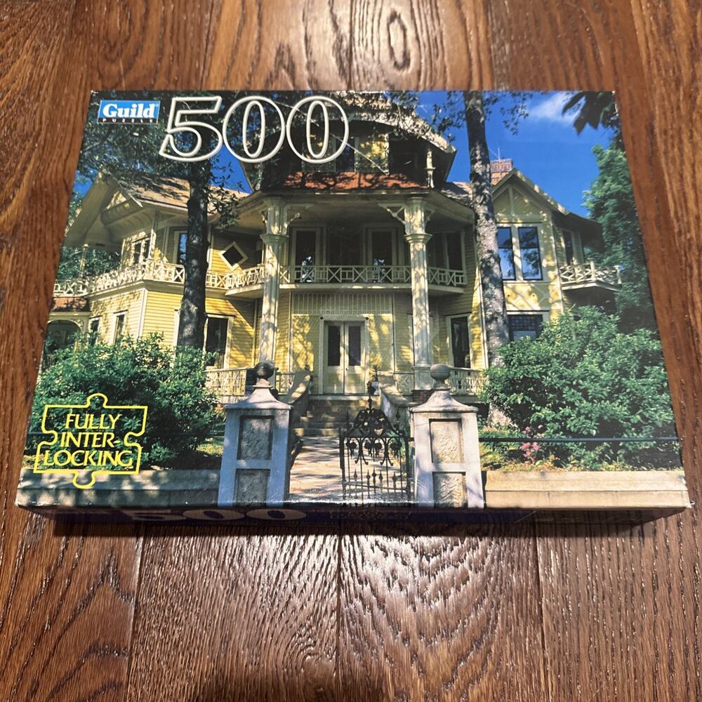 Vintage Guild Jigsaw Puzzle Lapham Patterson House Georgia 500 Pieces New in Box